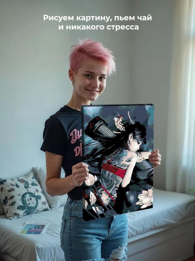 Картина по номерам «Муза» — картинка 7