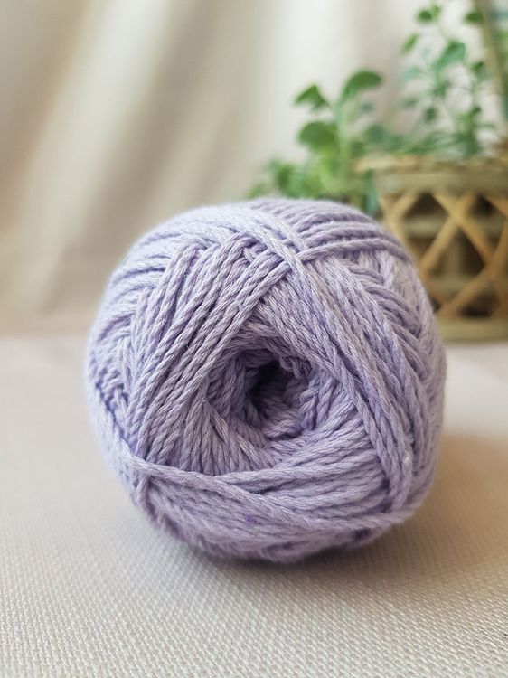 Пряжа Камтекс Мягкий хлопок (180), светло-сиреневый, 5 шт. по 100 г — картинка 4