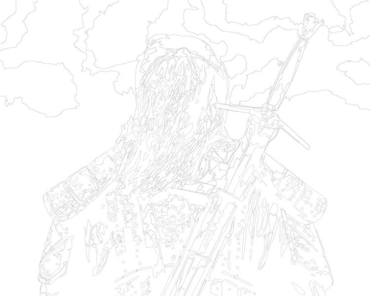 Картина по номерам «Ведьмак: Геральт из Ривии 5» — картинка 3