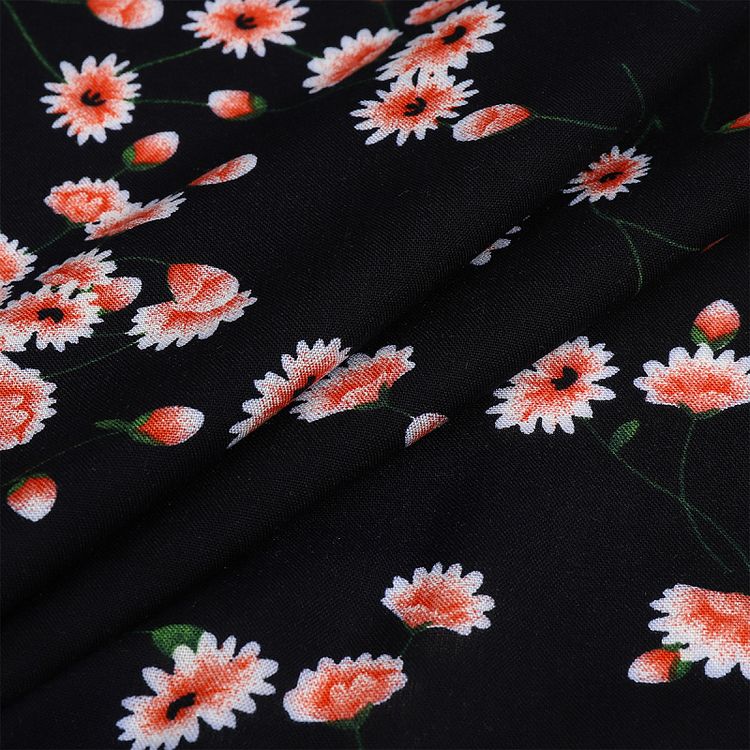 Ткань Штапель с рисунком, 5 м, ширина 145 см, 110 г/м2, цвет: с2 синий, TBY — картинка 3