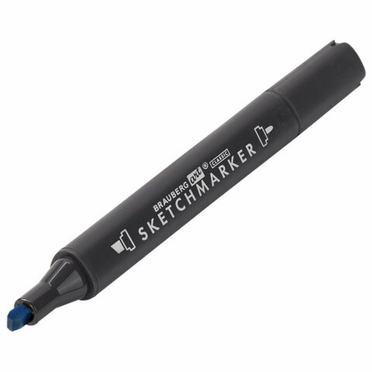 Маркер для скетчинга двусторонний 1 мм - 6 мм BRAUBERG ART CLASSIC, цвет: голубая бирюза — картинка 5