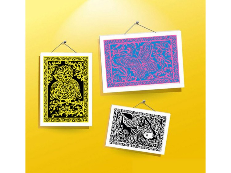 Вытынанка «Милая совушка» (желтый) — картинка 6