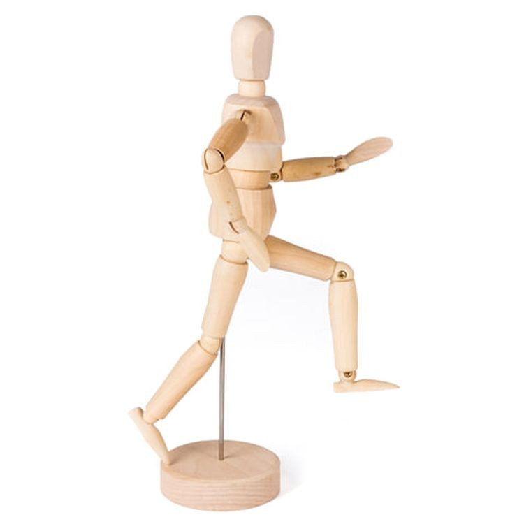 Манекен человека художественный мужской, дерево, высота 20 см, BRAUBERG ART CLASSIC  — картинка 4