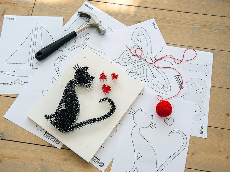Набор для творчества STRING ART «Кошка» — картинка 6