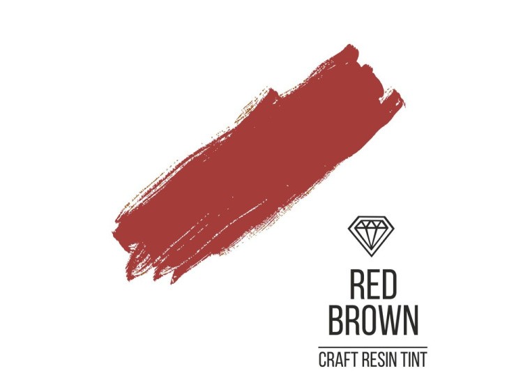 Краситель для смолы и полимеров красно-коричневый 10 мл, CraftResinTint — картинка 2
