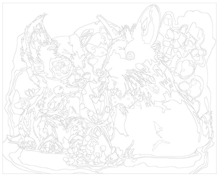 Картина по номерам «Милые друзья» — картинка 3