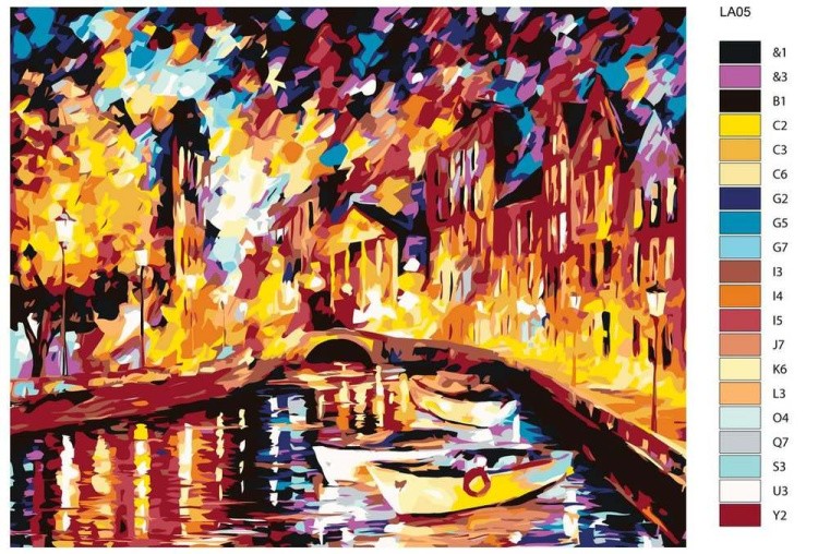 Картина по номерам «Городской пейзаж» — картинка 2