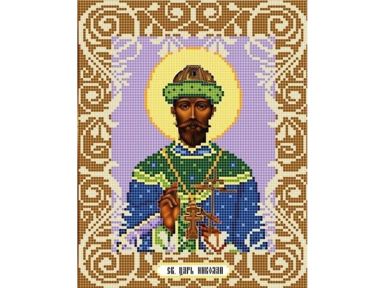 Рисунок на ткани «Святой Царь Николай»