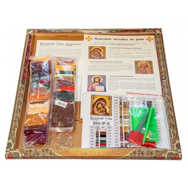 Алмазная вышивка «Икона Божией матери Корсунская» — картинка 3