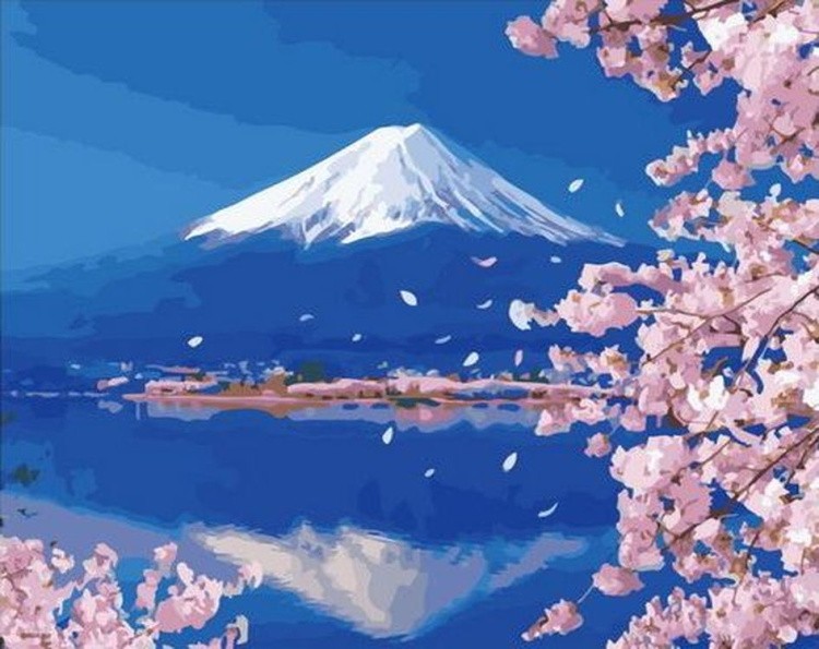 Картина по номерам «Гора Фудзияма»