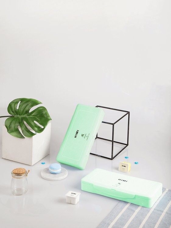 Набор гуашевых красок HIMI зеленый 18 цветов по 30 мл — картинка 2