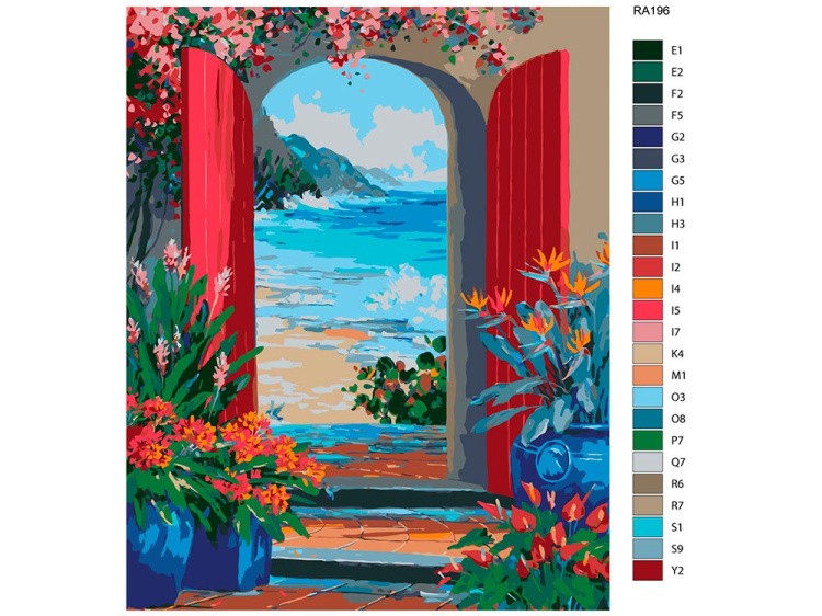 Картина по номерам «Вид на залив» — картинка 2