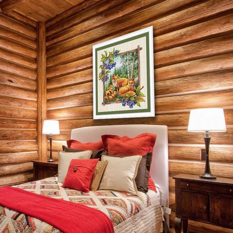 Набор для вышивания «Таежная семья. Лисы» — картинка 10