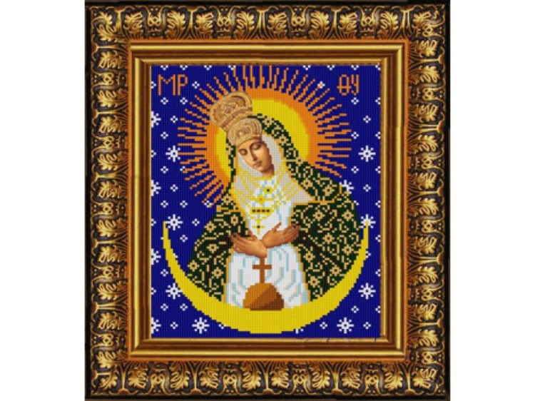 Рисунок на ткани «Богородица Остробрамская»
