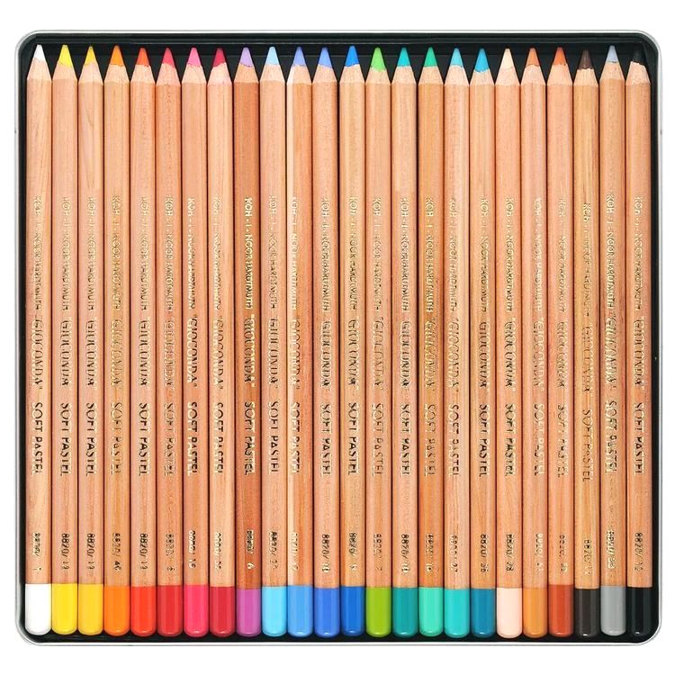 Карандаши цветные пастельные KOH-I-NOOR «Gioconda», 24 цв., мягкие — картинка 2