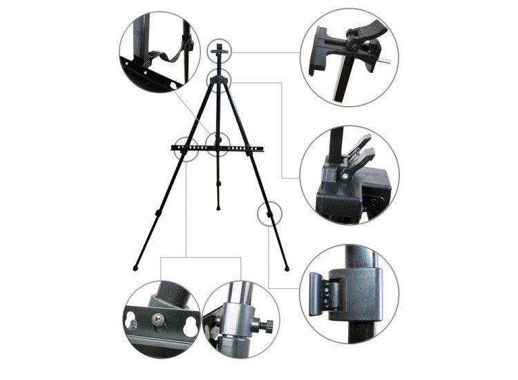 Напольный металлический мольберт-тренога — картинка 4