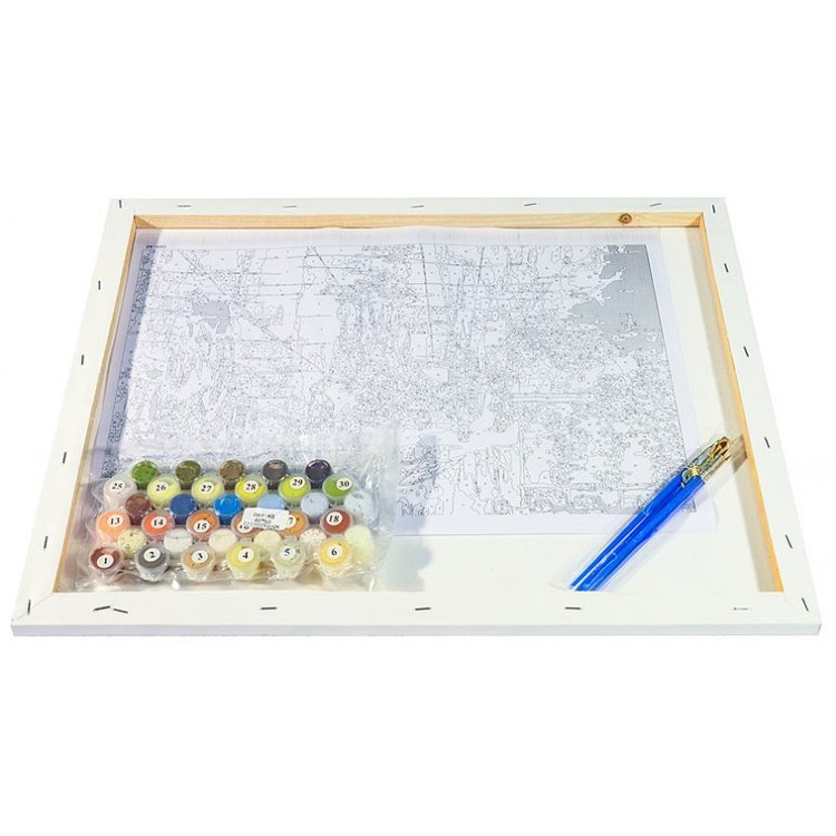 Картина по номерам «Мотивы старого города» — картинка 3