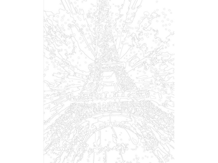 Картина по номерам «Эйфелева башня ночью» — картинка 3