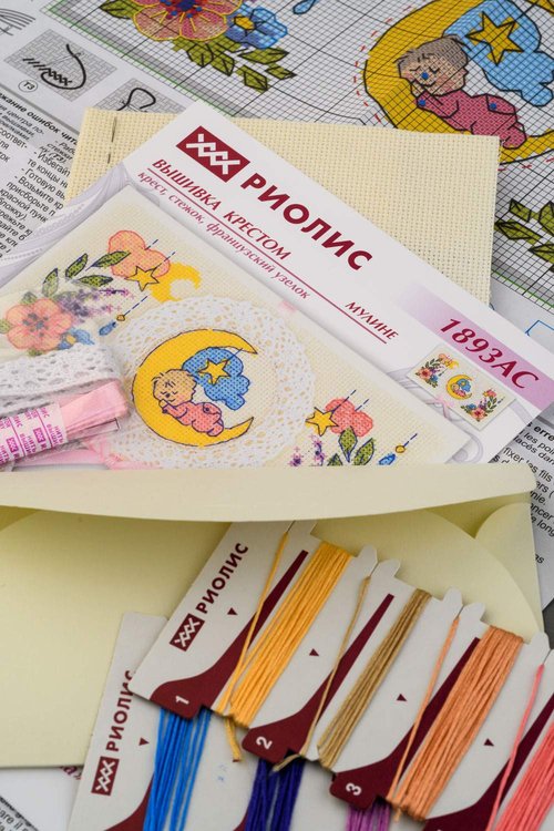 Набор для вышивания «Конверт. С рождением малыша» — картинка 2