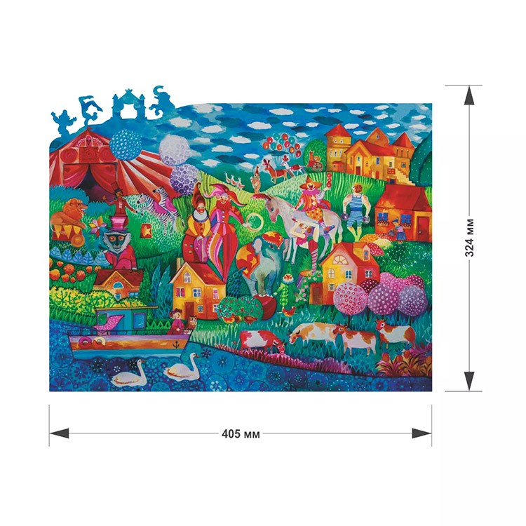 Деревянные пазлы DAVICI «Цирк, цирк!» — картинка 2