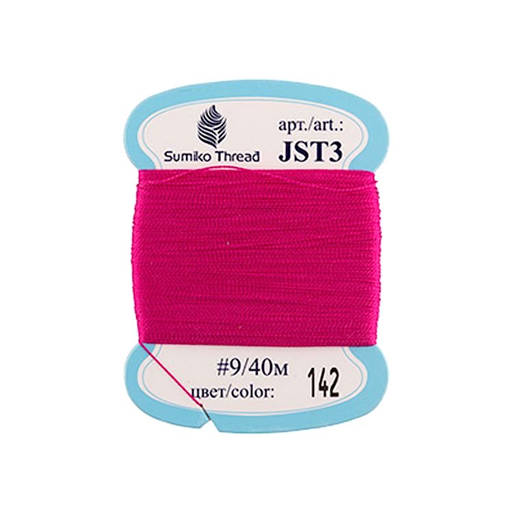 Нитки для вышивания SumikoThread, цвет: №142 фуксия, 40 м