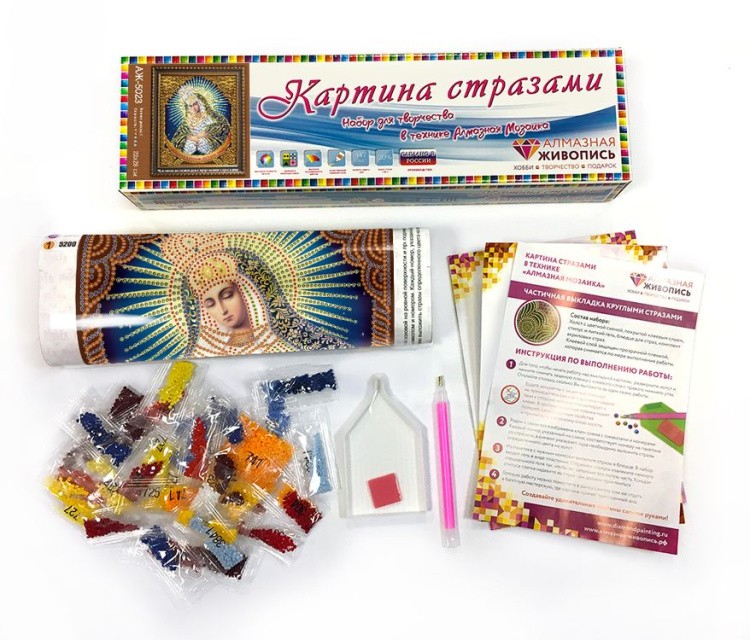 Алмазная вышивка «Икона Остробрамская Богородица» — картинка 2