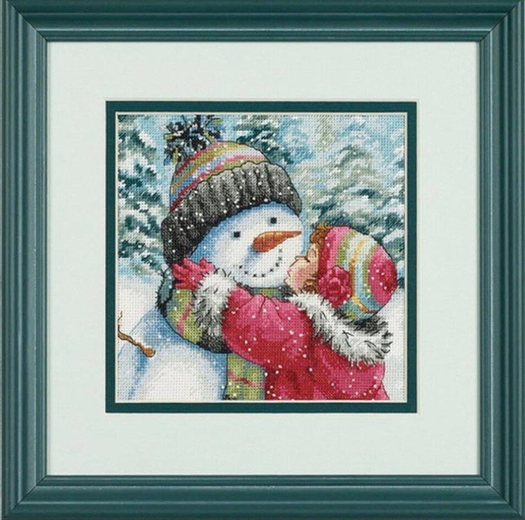 Набор для вышивания «Поцелуй для снеговика» — картинка 2