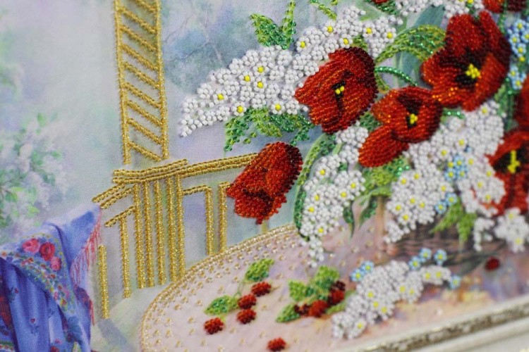 Набор для вышивания «Тюльпаны с черёмухой» — картинка 2