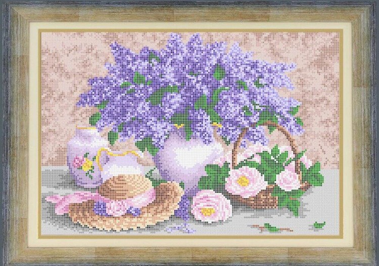 Рисунок на ткани «Весенний натюрморт»