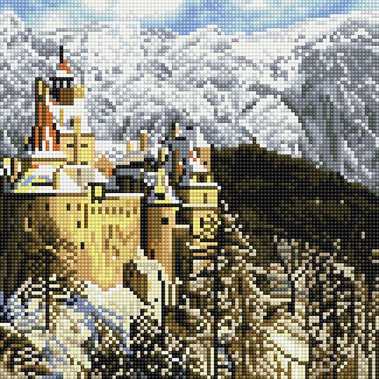 Алмазная вышивка «Замок Дракулы в Румынии»