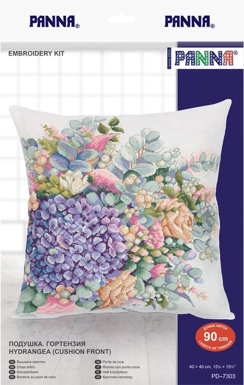 Набор для вышивания «Подушка. Гортензия» — картинка 4