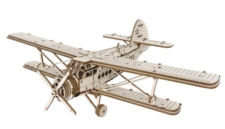 Деревянный механический конструктор «Военный самолет АН-2» — картинка 2