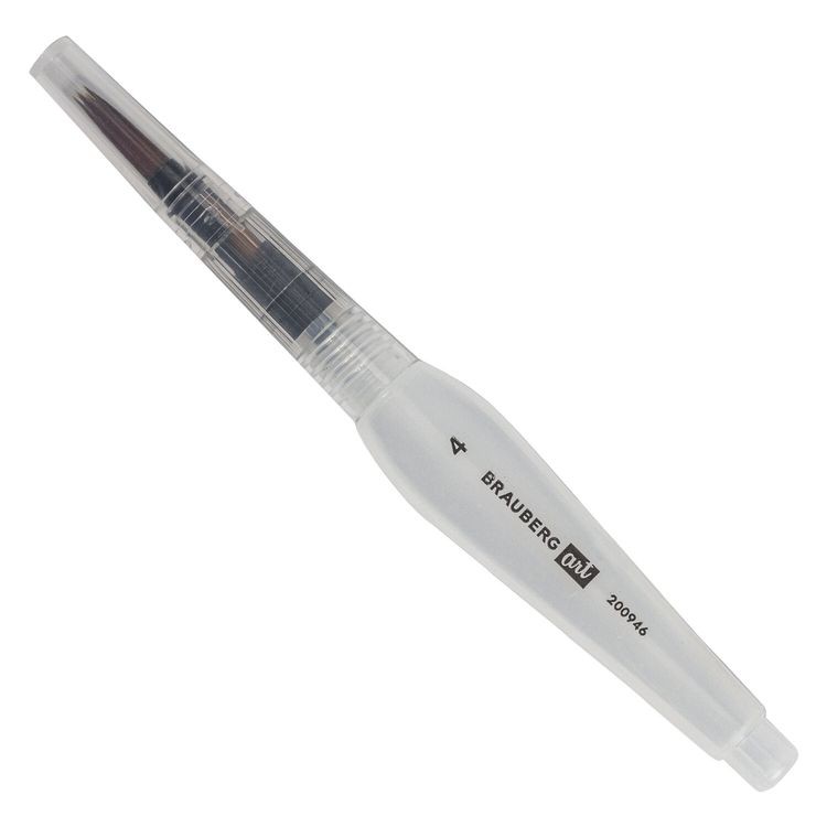 Кисть художественная Art Debut, с резервуаром для воды, синтетика, № 4, короткая, — картинка 4