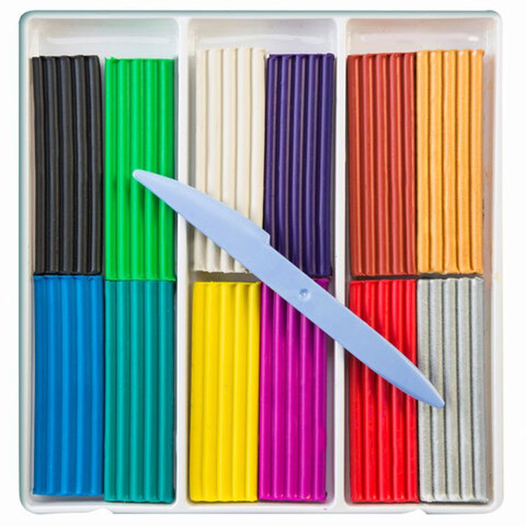 Пластилин классический «Волшебная палитра», 12 цв., 230 г, со стеком, Луч — картинка 2