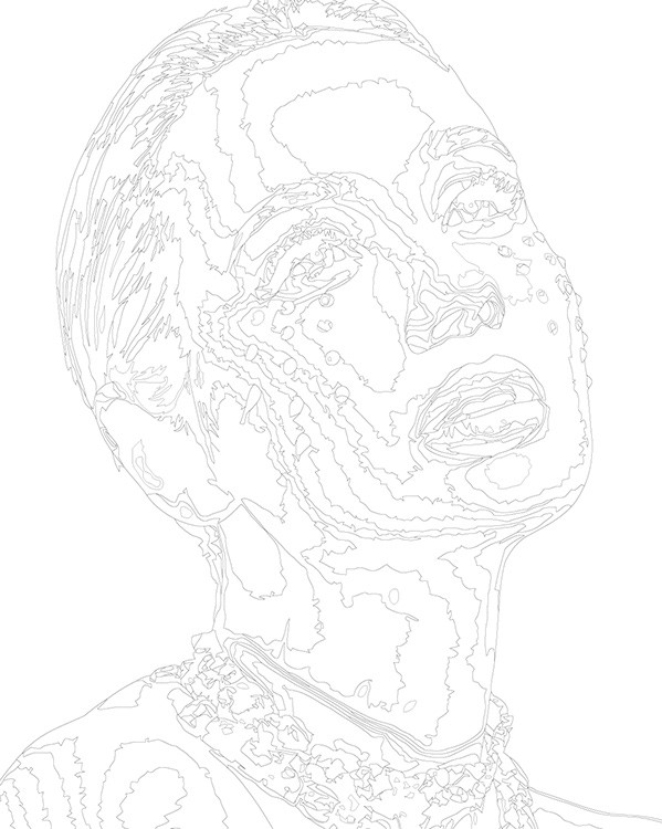 Картина по номерам «Певица Клава Кока: портрет в розовом» — картинка 3