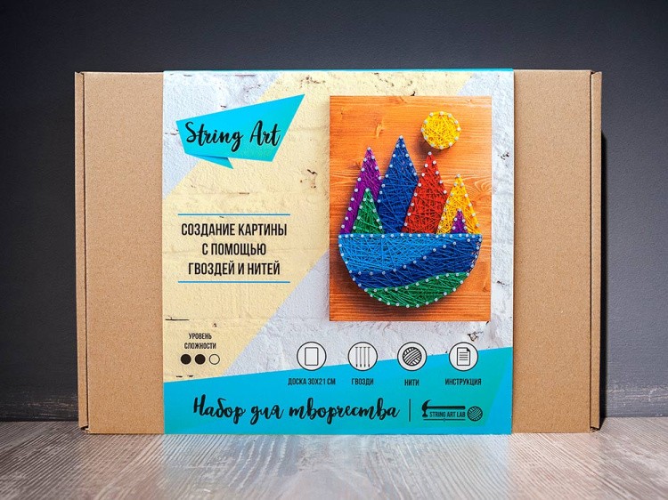 Набор для творчества STRING ART «Горы» — картинка 4