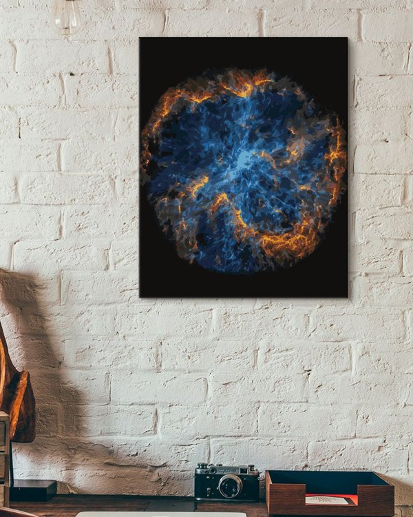 Картина по номерам «Зарождение новой звезды в космосе» — картинка 3