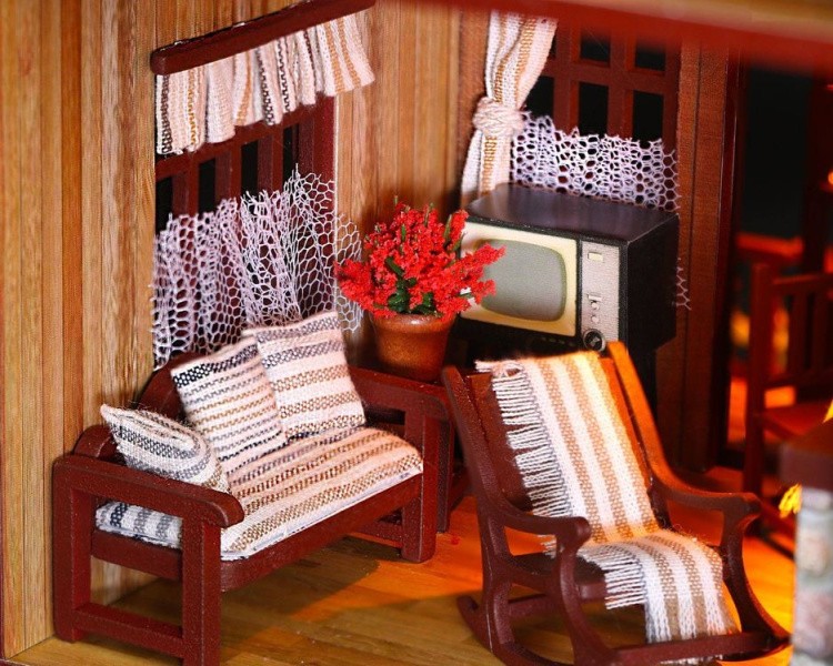 Набор для создания миниатюры (румбокс) «На даче» (русифицированная версия) — картинка 3