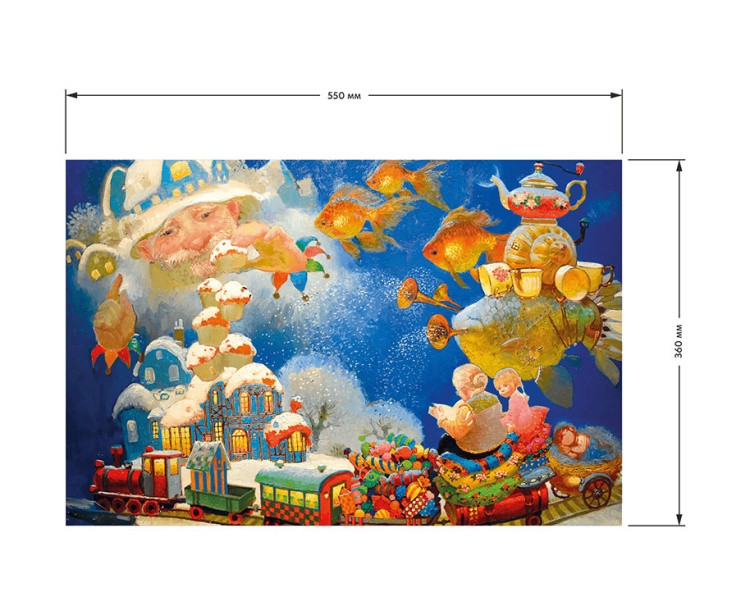 Деревянные пазлы DAVICI «Домой на Рождество» — картинка 4