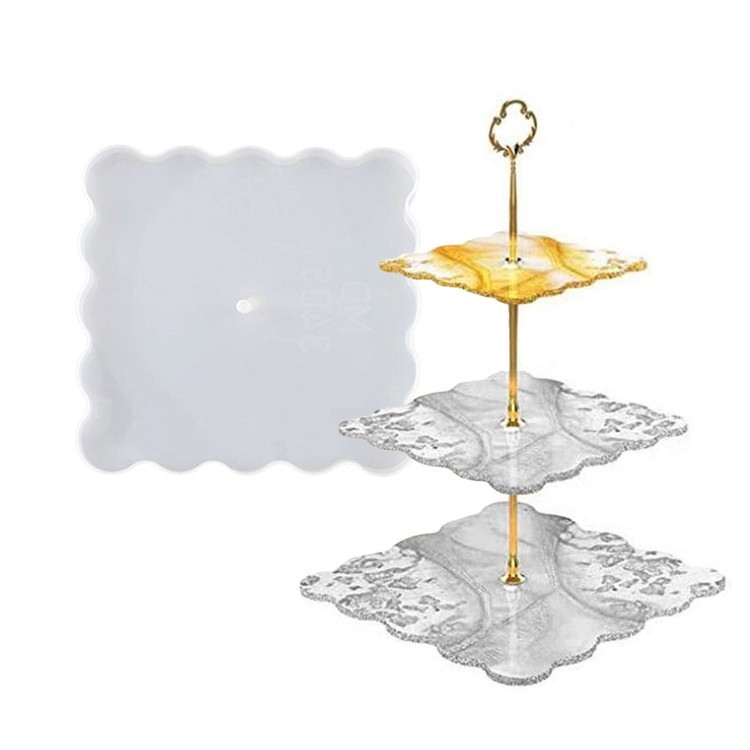 Силиконовый молд - Заготовка для фруктовницы, 15x15см — картинка 2