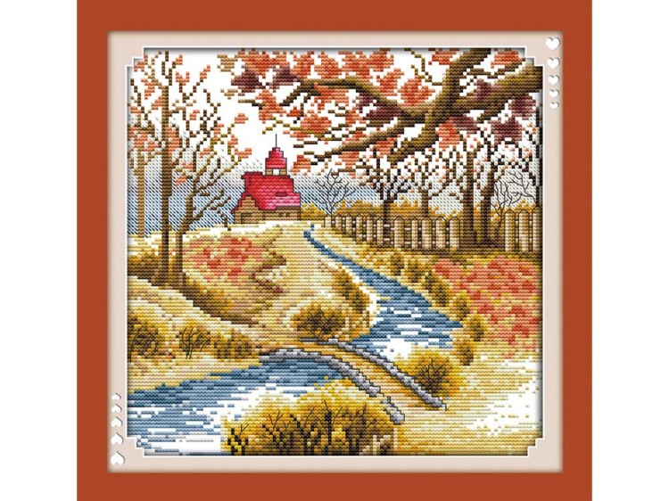 Набор для вышивания «Корейский пейзаж. Осень»