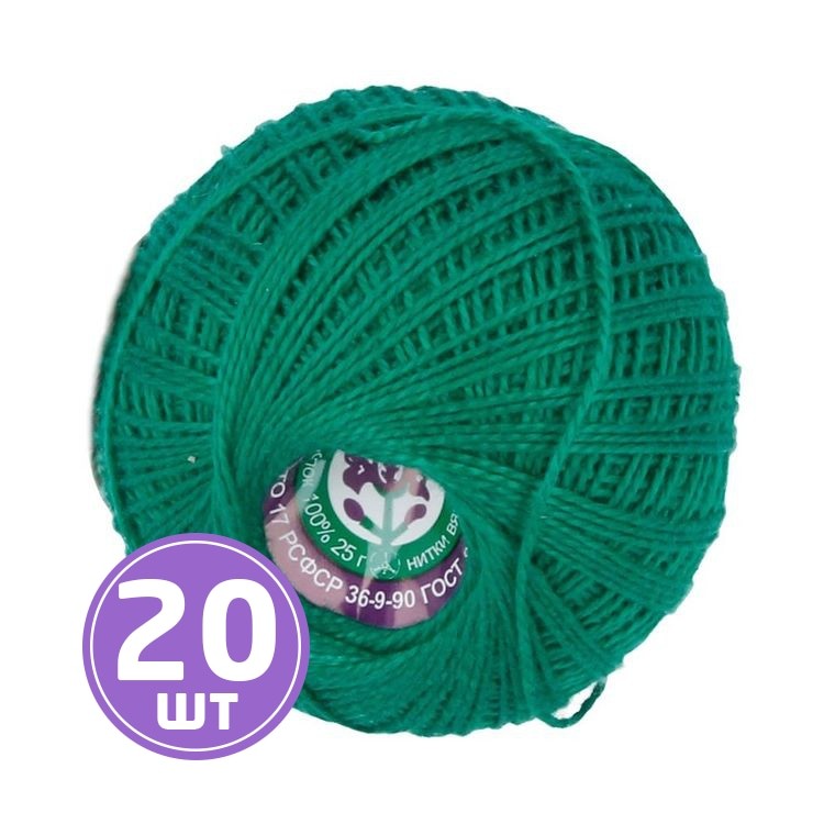 Пряжа Gamma Ирис (4110), ярко-зеленый, 20 шт. по 25 г