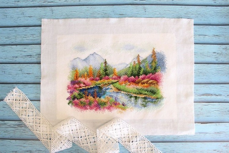 Набор для вышивания «Озеро Джека Лондона» — картинка 2