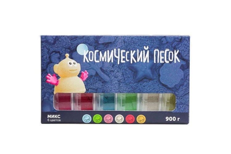 Космический песок Микс-набор 6 цветов 900 г — картинка 3