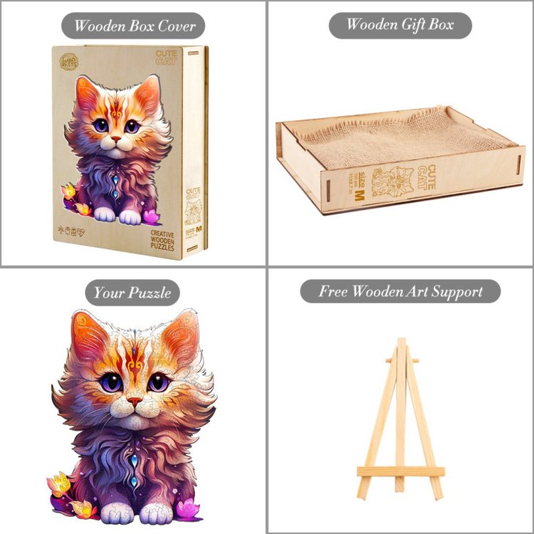 Деревянные пазлы «Фэнтези кэт M», Woodbests — картинка 6