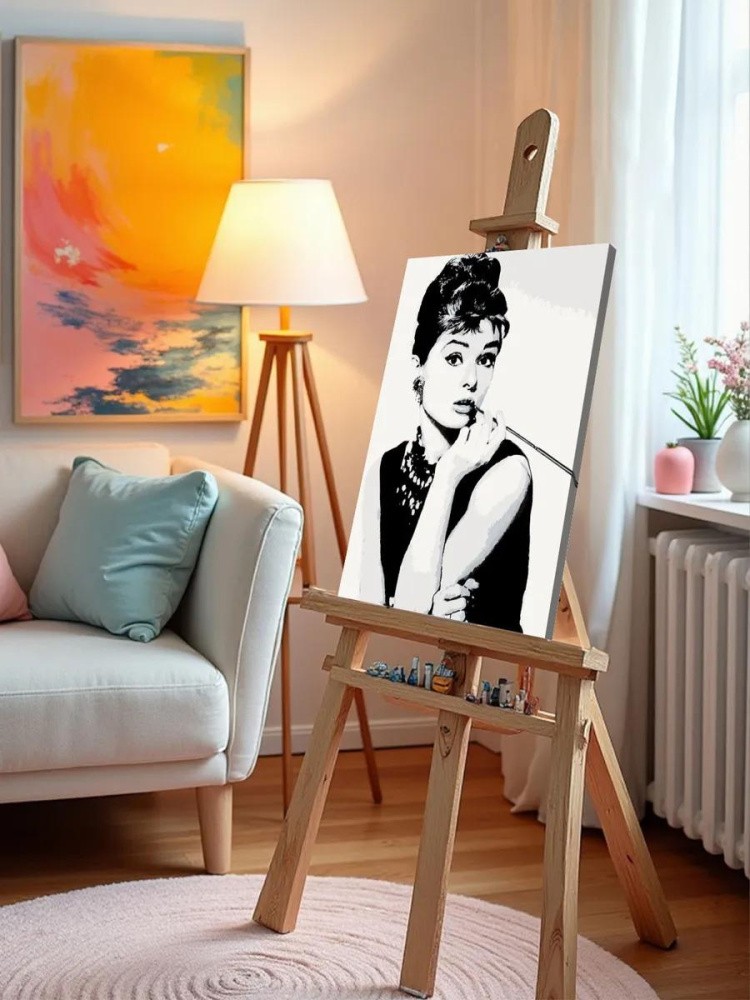 Картина по номерам «Стильная Одри» — картинка 9