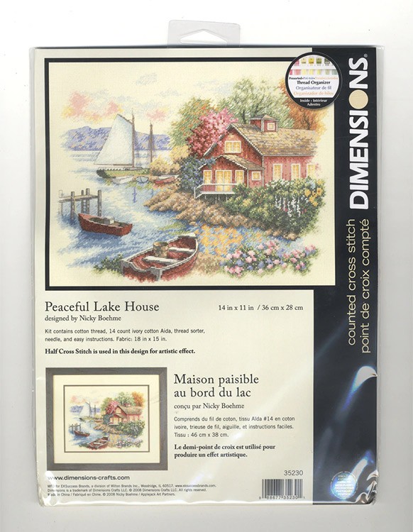 Набор для вышивания «Спокойный дом у озера» — картинка 3