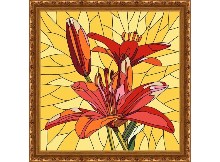 Картина по номерам «Лилии» — картинка 3