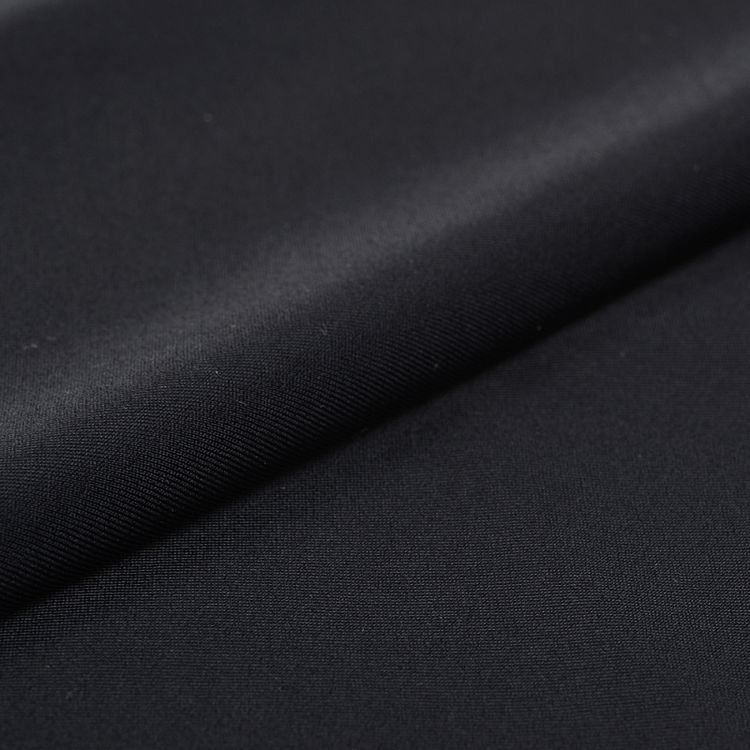 Ткань трикотажная Бифлекс матовый, 5 м, ширина 152 см, 180 г/м², цвет: 1 черный, TBY — картинка 3
