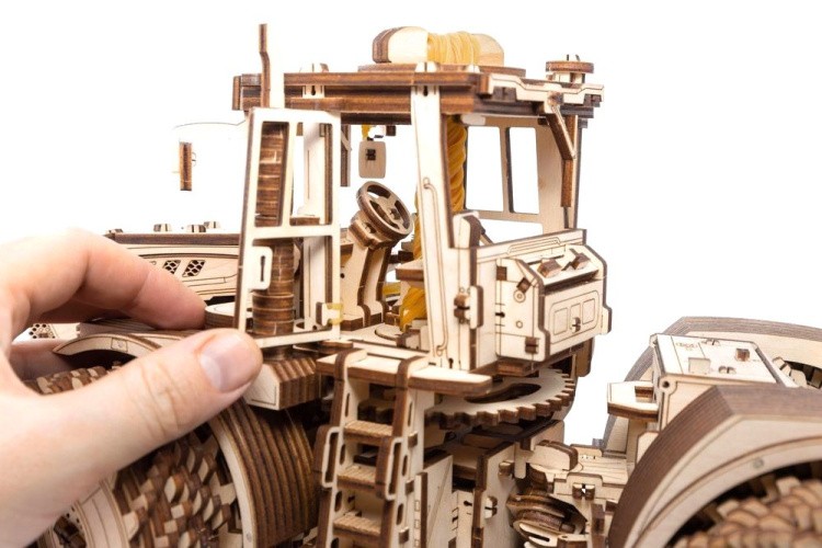 Конструктор деревянный 3D «Трактор Кировец К-7М», Eco Wood Art — картинка 9